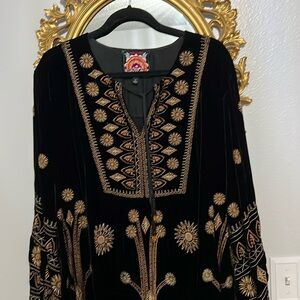 EUC Johnny Was Velvet Dress